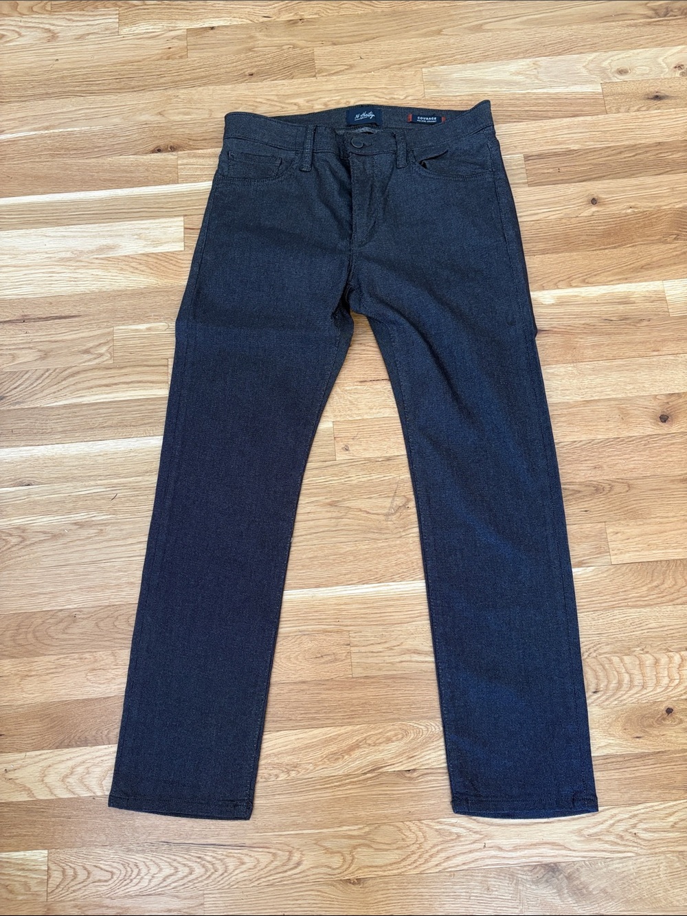 Heritage Courage Mid-Rise Straight Jeans in Dark Indigo